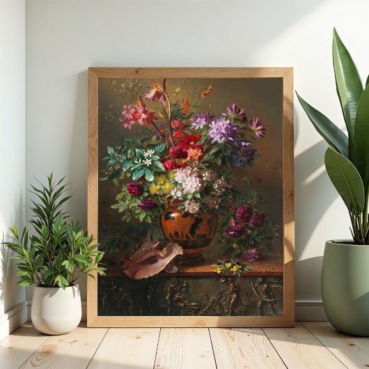 ギリシャの壺の花 by J.J. van Os ポスター