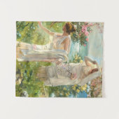 ギリシャの女の子オンザショアホアキンソロラYバスティダ タペストリー (正面(横))