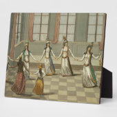 ギリシャの女性たちとおしゃれな踊り フォトプラーク (側面)