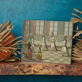 ギリシャの女性たちとおしゃれな踊り フォトプラーク (側面)