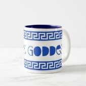 ギリシャの女神のギリシャ人の鍵 ツートーンマグカップ (正面右)