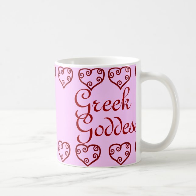 ギリシャの女神のマグ コーヒーマグカップ (右)