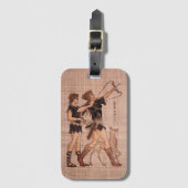 ギリシャの女神のArtemisの荷物のラベル ラゲッジタグ (正面縦)