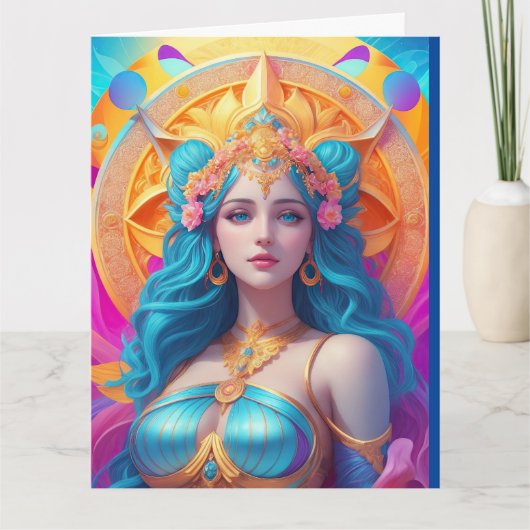 ギリシャの女神アフロディーテの輝き カード (正面)