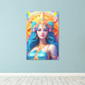 ギリシャの女神アフロディーテの輝き キャンバスプリント (インサイチュ (ウッドフロア))