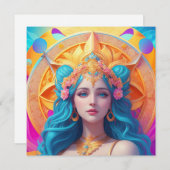 ギリシャの女神アフロディーテの輝き 招待状 (正面/裏面)