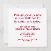 ギリシャの女神アフロディーテの輝き 招待状 (裏面)