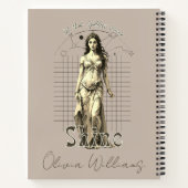 ギリシャの女神カスタマイズ可能 ノートブック (裏面)