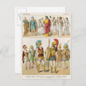 ギリシャの宗教および軍の服 ポストカード (正面/裏面)