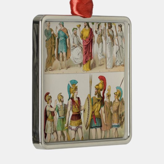 ギリシャの宗教および軍の服 メタルオーナメント (右)