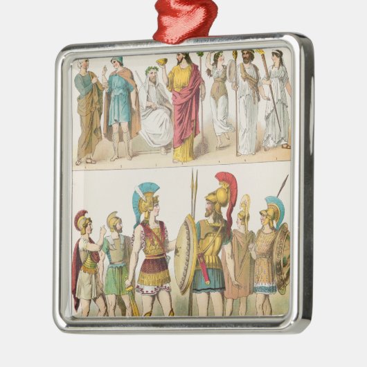 ギリシャの宗教および軍の服 メタルオーナメント (左)