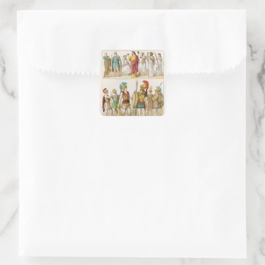 ギリシャの宗教的および軍隊ドレス スクエアシール (バッグ)