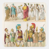 ギリシャの宗教的および軍隊ドレス スクエアシール (正面)