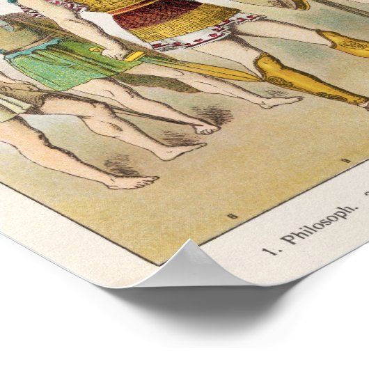 ギリシャの宗教的および軍隊ドレス ポスター (角)