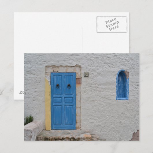 ギリシャの家 ポストカード (正面/裏面)