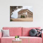 ギリシャの寺院セゲスタ，シチリア キャンバスプリント (インサイチュ (リビング))