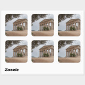 ギリシャの寺院セゲスタ，シチリア スクエアシール (シート)