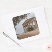 ギリシャの寺院セゲスタ，シチリア スクエアシール (封筒)