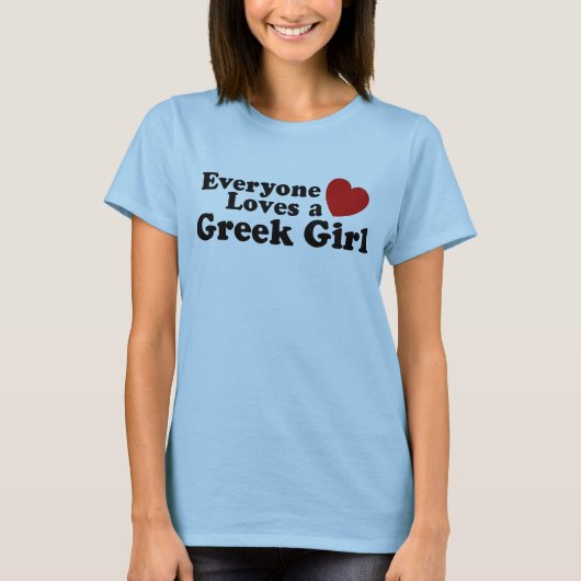 ギリシャの少女 Tシャツ (正面)