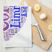 ギリシャの島の台所タオル キッチンタオル (四つ折り)