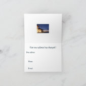 ギリシャの島の新しい住所カード 案内状 (内部)