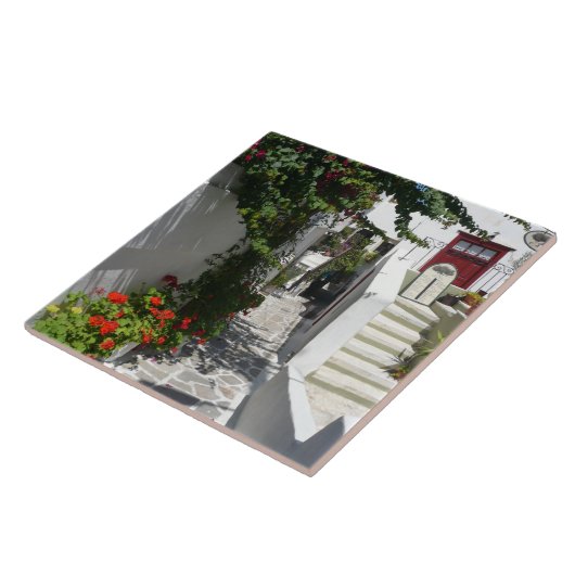 ギリシャの島の通り タイル (側面)