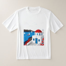 ギリシャの島の風景 Tシャツ