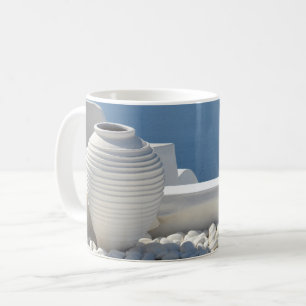 ギリシャの島の骨壷フォトマグカップ コーヒーマグカップ