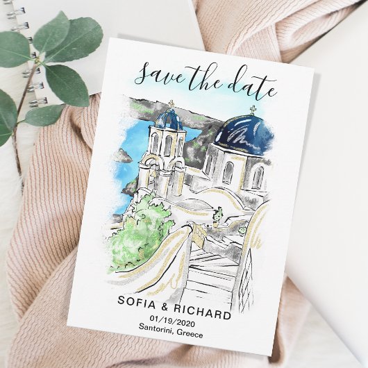 ギリシャの島 サントリーニ 招待状