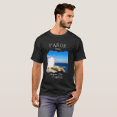 ギリシャの島 パロス ギリシャ ギリシャの休暇のお土産 Tシャツ (正面フル)