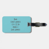 ギリシャの島 ラゲッジタグ (裏面横)