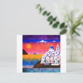 ギリシャの幻想的な島 ポストカード (スタンド正面)