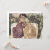 ギリシャの庭でのサポーとエリンナ（レズビアンの愛） カード (正面/裏面インサイチュ)