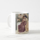ギリシャの庭でのサポーとエリンナ（レズビアンの愛） コーヒーマグカップ (正面左)
