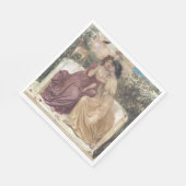 ギリシャの庭でのサポーとエリンナ（レズビアンの愛） スタンダードランチョンナプキン (角)