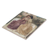 ギリシャの庭でのサポーとエリンナ(レズビアンの愛) タイル (側面)