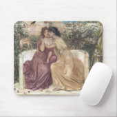 ギリシャの庭でのサポーとエリンナ（レズビアンの愛） マウスパッド (マウス)