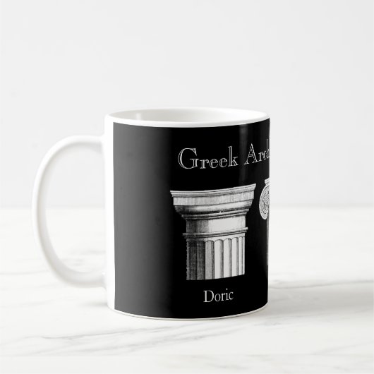ギリシャの建築順序:柱頭 コーヒーマグカップ (左)