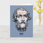 ギリシャの引用文-ホーマー カード (黄色い花)