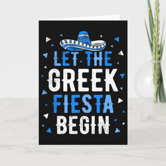 ギリシャの復活祭 シンコデマヨ 笑える ギリシャ語で「怒らせてやる」 カード (正面)