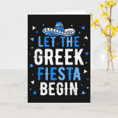 ギリシャの復活祭 シンコデマヨ 笑える ギリシャ語で「怒らせてやる」 カード (黄色い花)