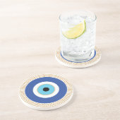 ギリシャの悪い目のギリシャ鍵 コースター (側面)