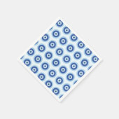 ギリシャの悪い目のギリシャ鍵 スタンダードカクテルナプキン (角)