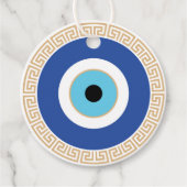 ギリシャの悪い目のギリシャ鍵 フェイバータグ (正面)