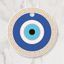 ギリシャの悪い目のギリシャ鍵 フェイバータグ