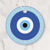 ギリシャの悪い目のギリシャ鍵 フェイバータグ (正面)