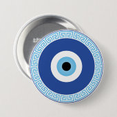 ギリシャの悪い目のギリシャ鍵 缶バッジ (正面&裏面)
