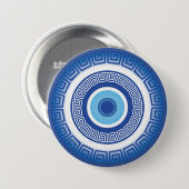 ギリシャの悪い目のギリシャ鍵 缶バッジ (正面&裏面)