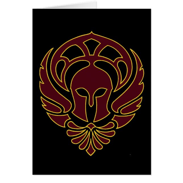 ギリシャの戦士カード (正面)