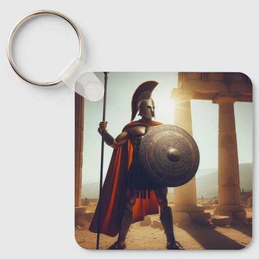 ギリシャの戦士 キーホルダー (正面)